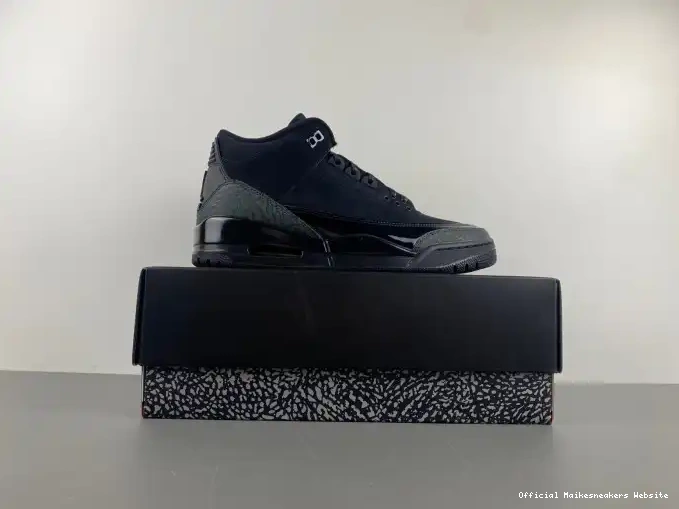 Official Maikesneakers Jordan Air 3 Black Cat CT8532-001 0621